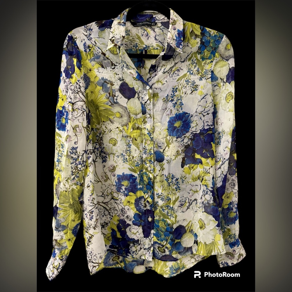 Zara Floral Blouse in Medium
